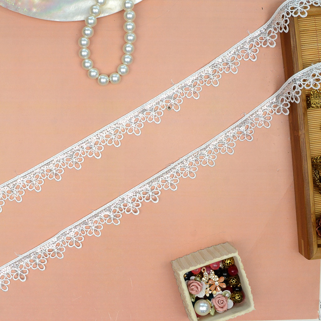 Shuttle Sequence Lace