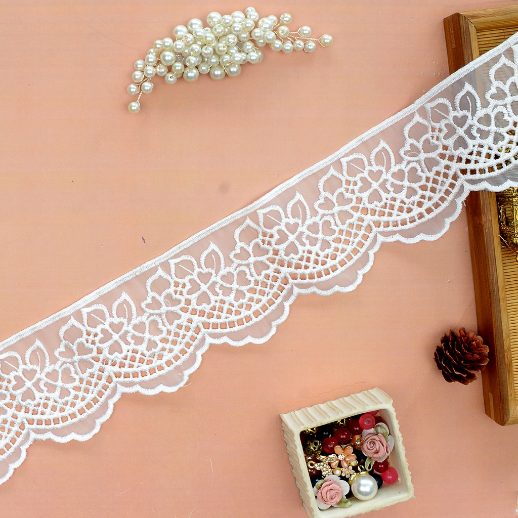 One Side Border Organza Lace