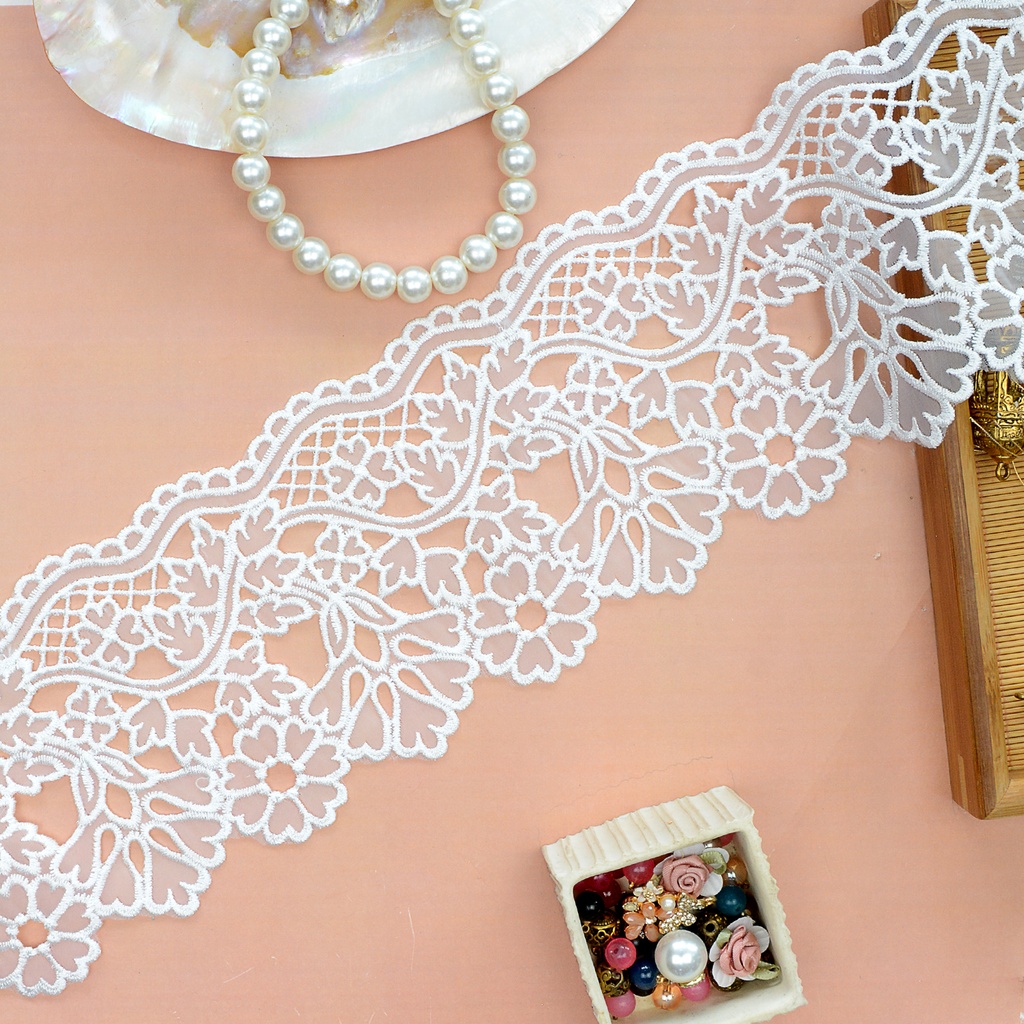 One Side Border Organza Lace