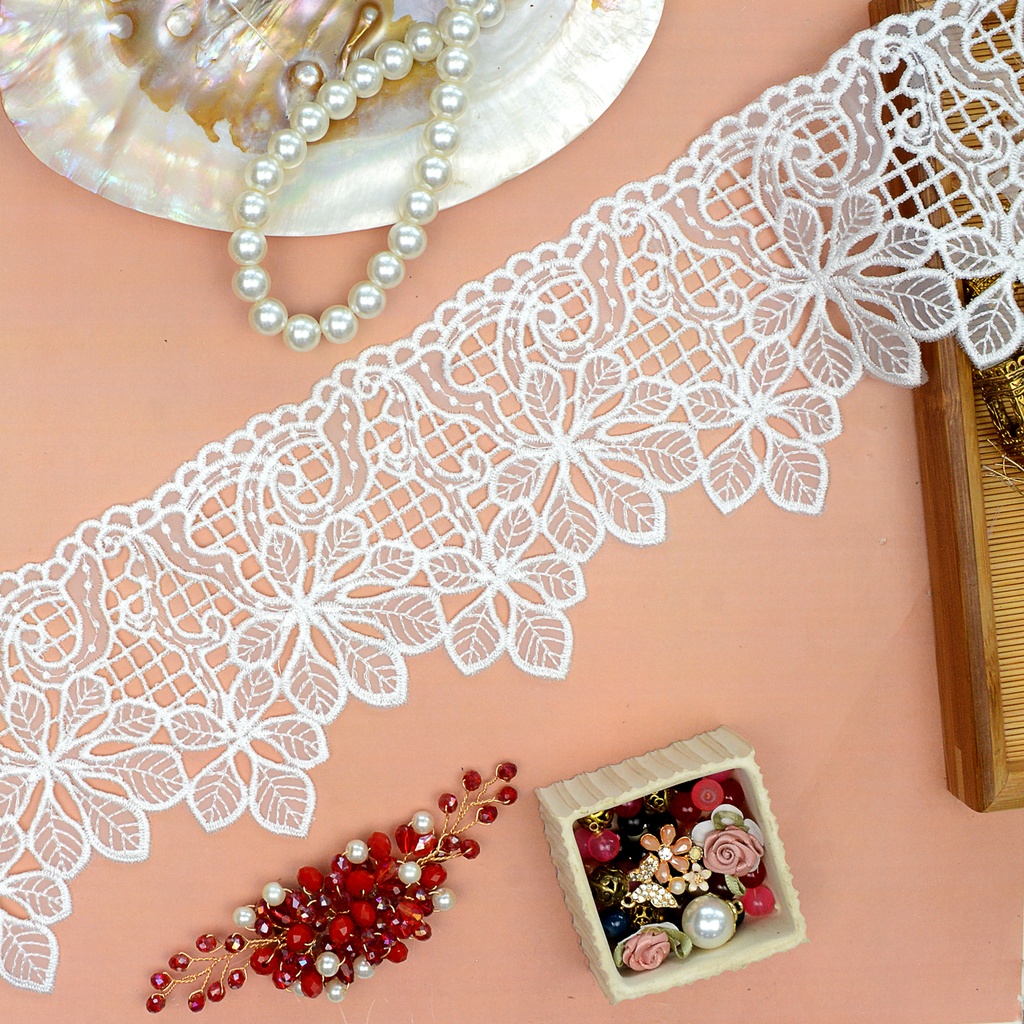One Side Border Organza Lace