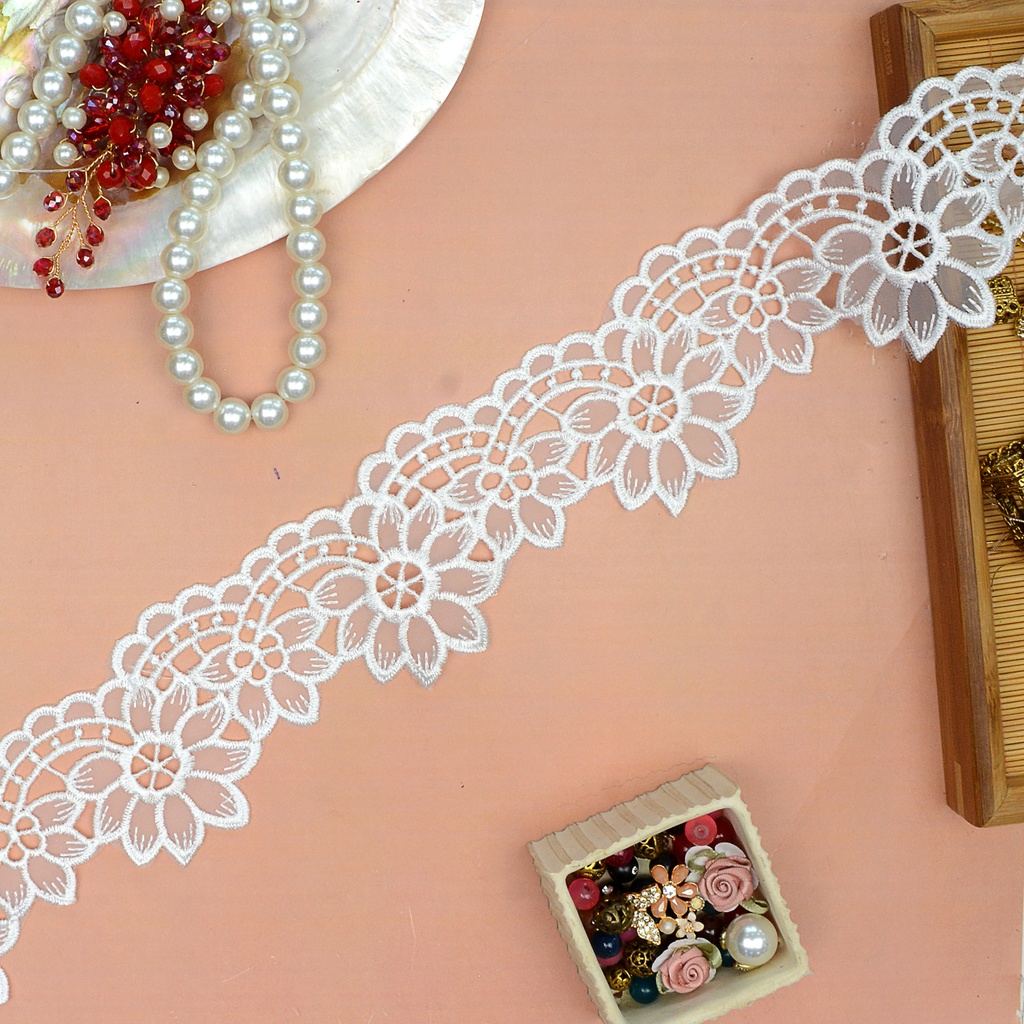One Side Border Organza Lace