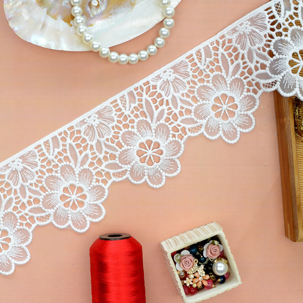 One Side Border Organza Lace