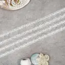 One Side Border Shuttle Sequence Lace