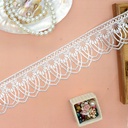 One Side Border Shuttle Sequence Lace