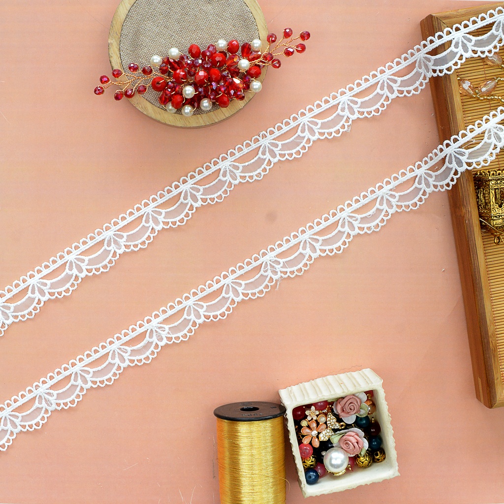 One Side Border Organza Lace