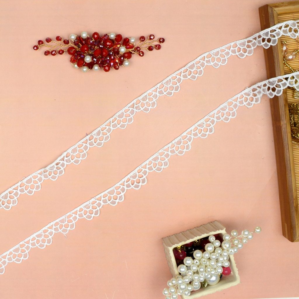 One Side Border Organza Lace