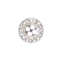 Luxury Rhinestone Border Greek Key 4-Hole Fancy Button