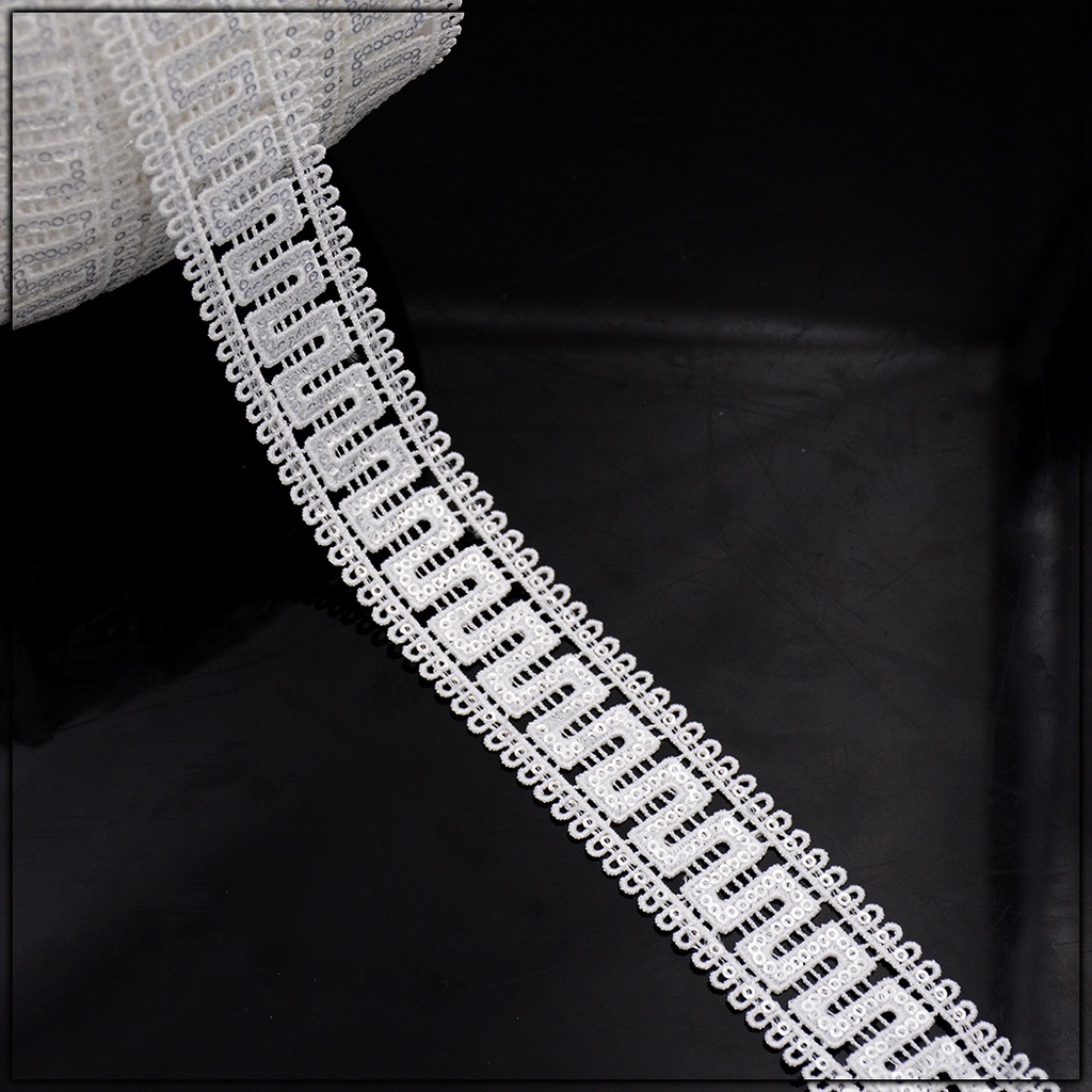 Shuttle Sequence Lace