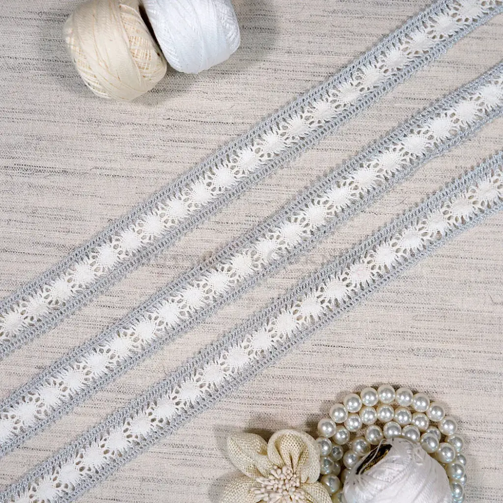 Metallic Yarn Crochet Lace