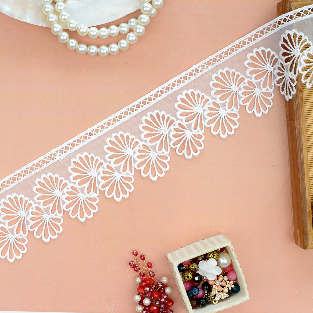 One Side Border Organza Lace