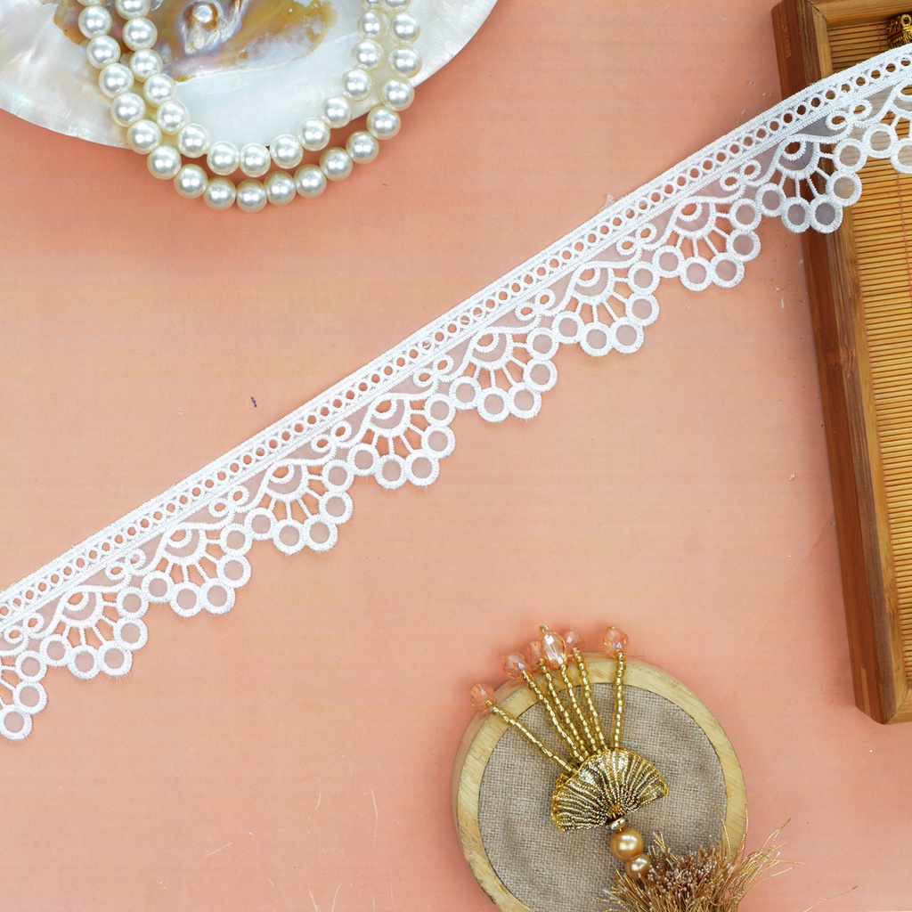 One Side Border Organza Lace