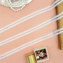Double Side Border Crisscross Design Shuttle Lace