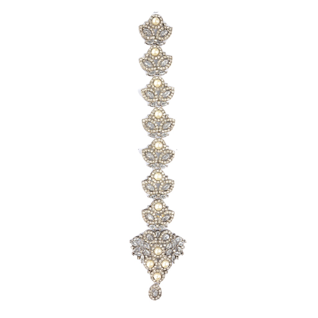 Antique Base Fancy Kundan Button Patti