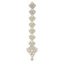Silver Base Fancy Kundan Button Patti