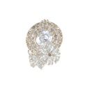 Silver Base Fancy Kundan Button