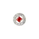 Silver Base Fancy Kundan Button