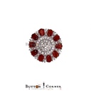 Silver Base Fancy Kundan Button