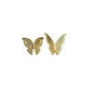 Light Gold Plated Butterfly Shape Metal Button
