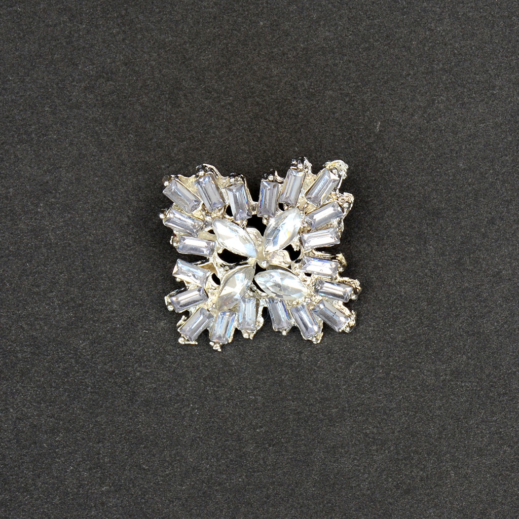 Glass Beads & Crystal Fancy Button