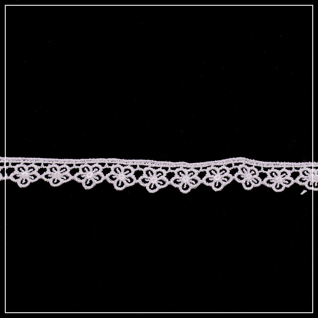 One Side Border Shuttle Sequence Lace