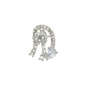 Silver Base Fancy Kundan Button