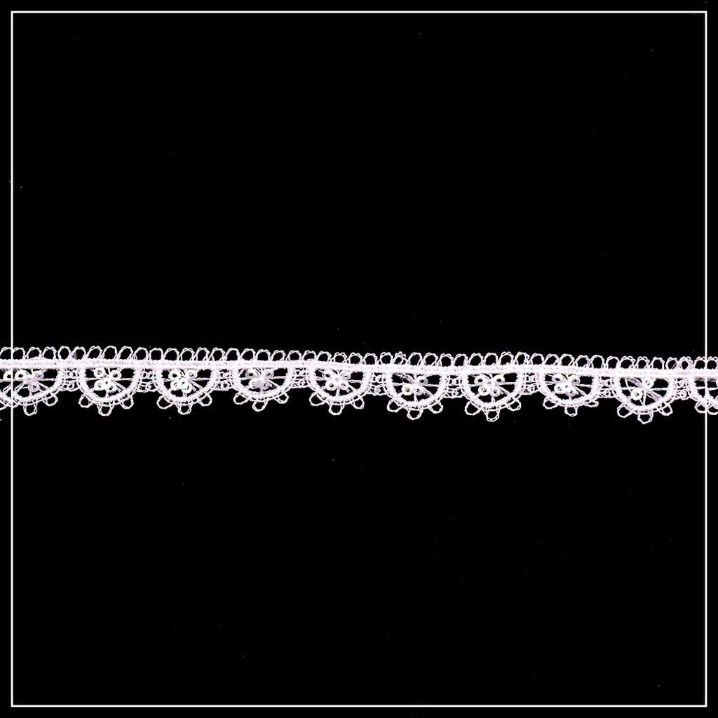 One Side Border Shuttle Sequence Lace