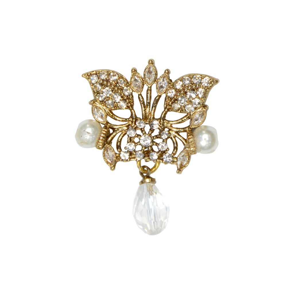Butterfly Shape Fancy Kundan Button