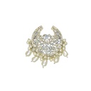 Silver Base Fancy Kundan Button