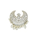 Silver Base Fancy Kundan Button