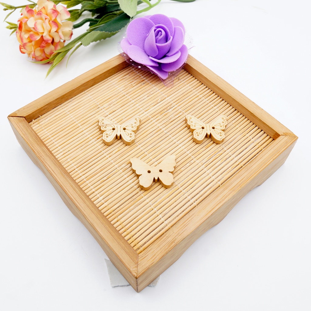 Graphium Sarpedon Butterfly Coconut Button