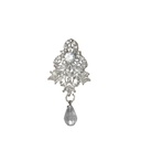 Silver Base Fancy Kundan Button