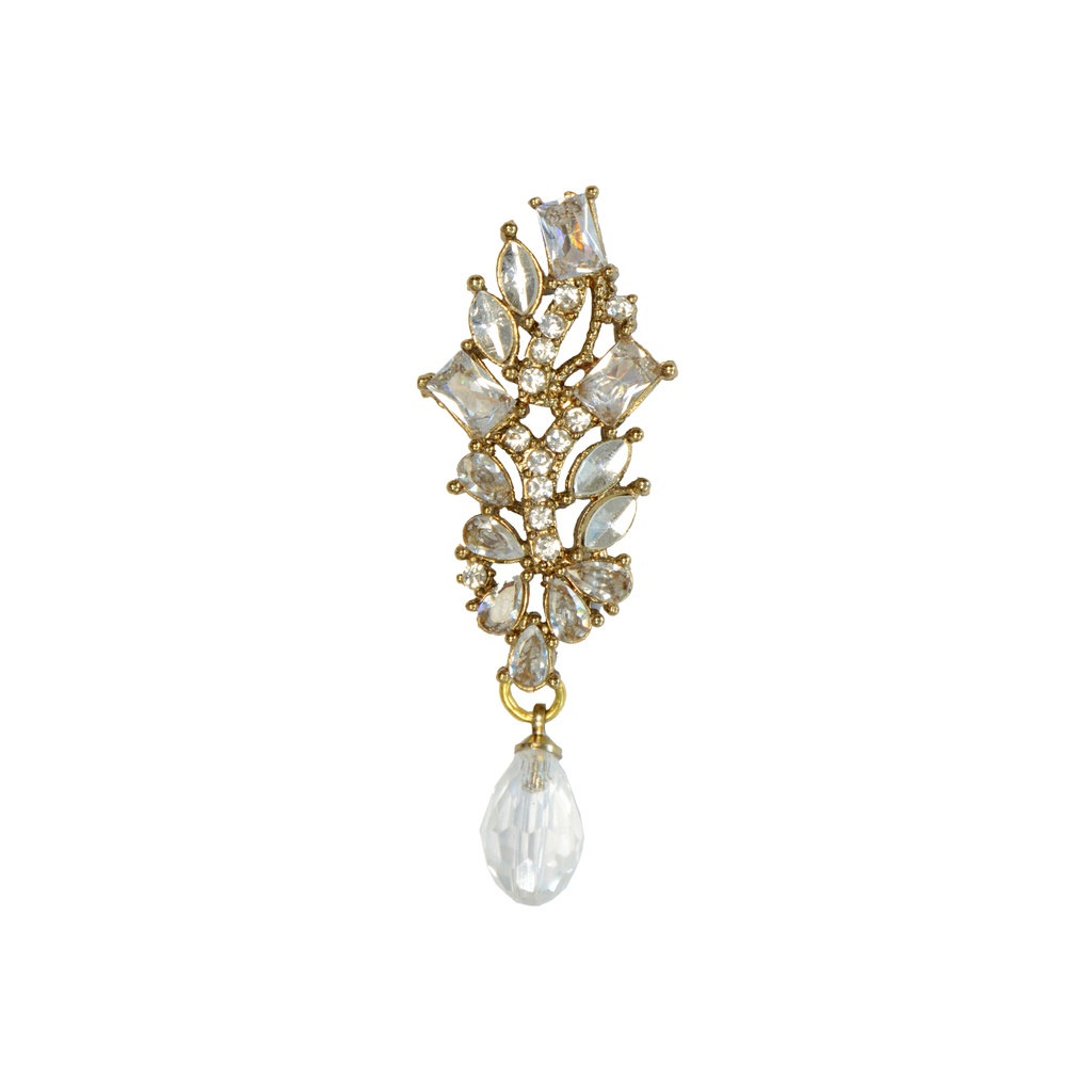 Gold Base Fancy Kundan Button
