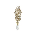Gold Base Fancy Kundan Button