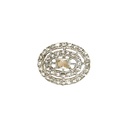 Silver Base Fancy Kundan Button