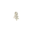 Silver Base Fancy Kundan Button
