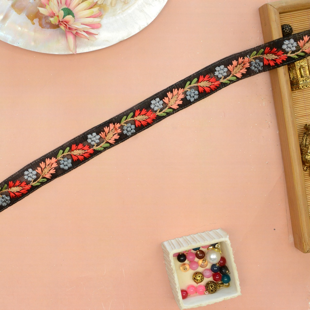 Double Side Border Embroidery Net Lace