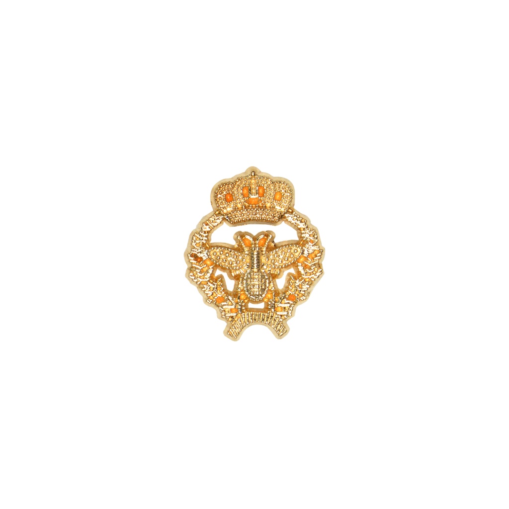 Bee-Crown Brooch Pin