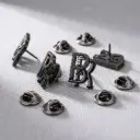 BR With Stones Lapel Pin