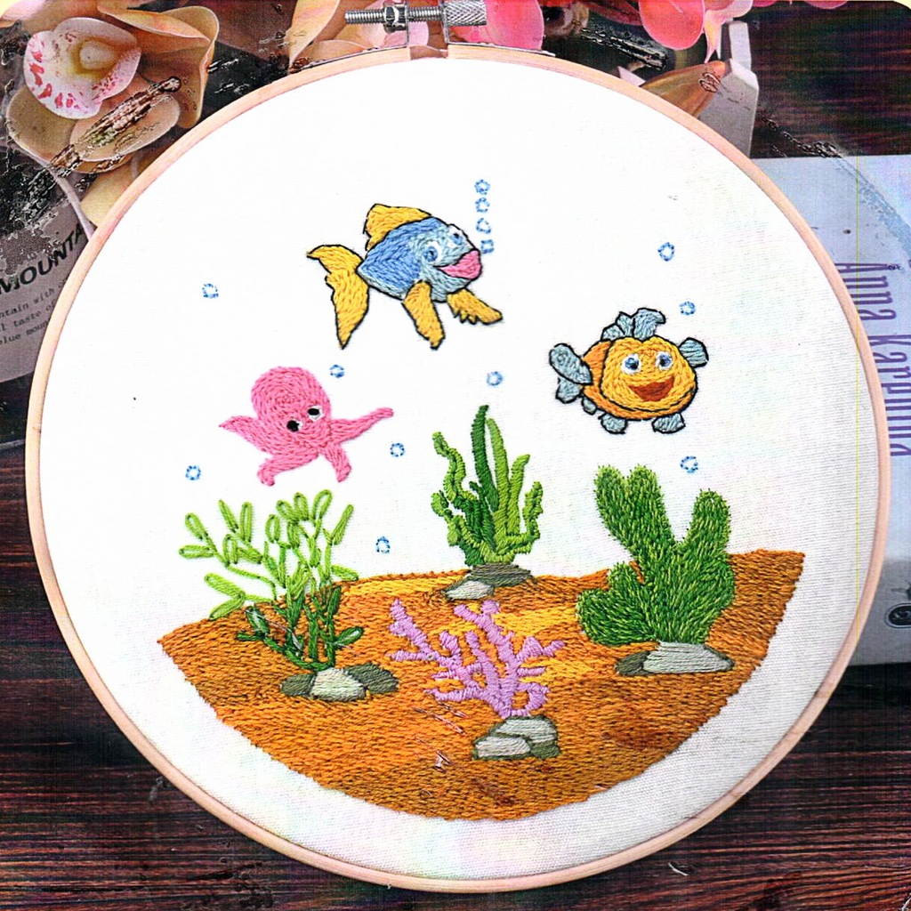 Underwater Sea Life One Embroidery Kit