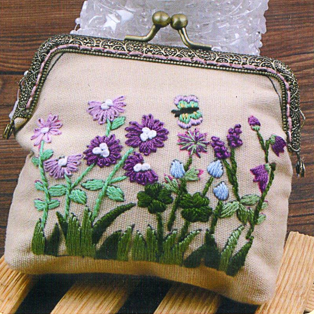 Wildflower Clutch Bag Embroidery Kit