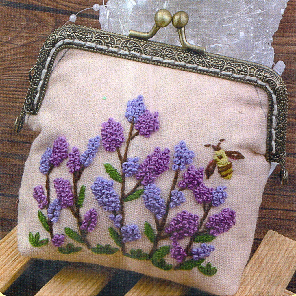 Heavy Liquorice Clutch Bag Embroidery Kit