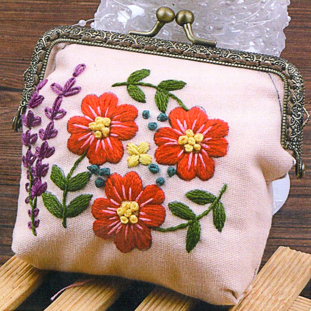 True Love Clutch Bag Embroidery Kit