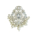Silver Base Fancy Kundan Button