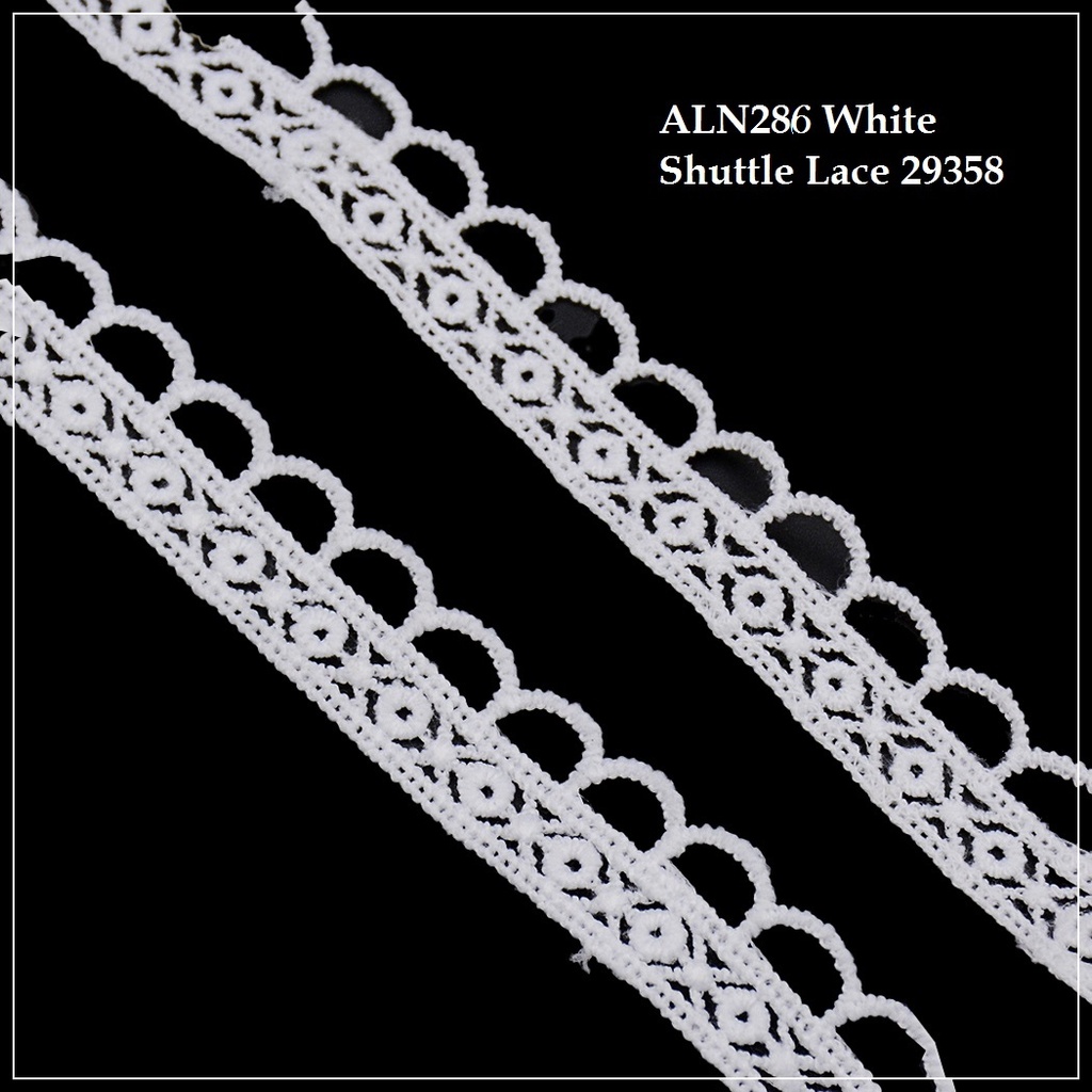 One Side Border Shuttle Lace
