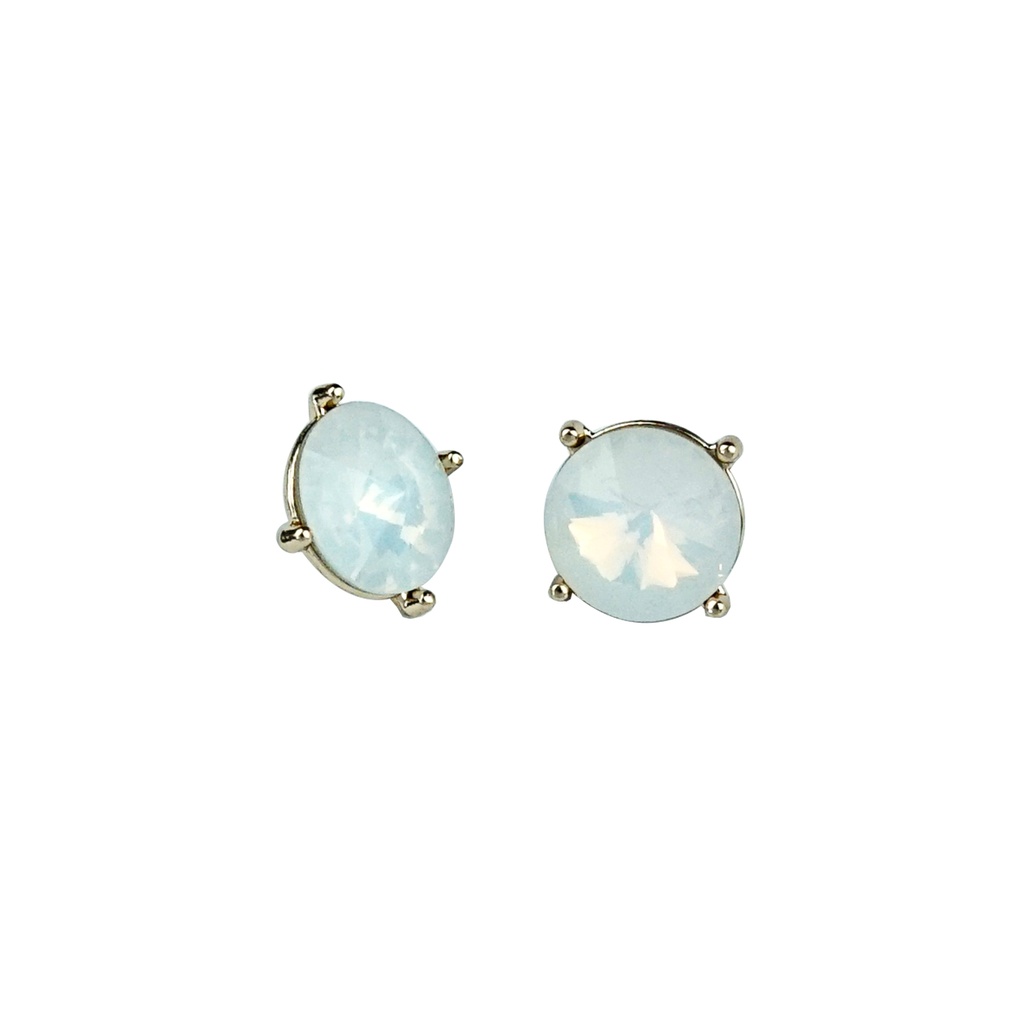 Round Crystal Button In Metal Hook