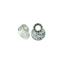 Side Hole With Stones Metal Button