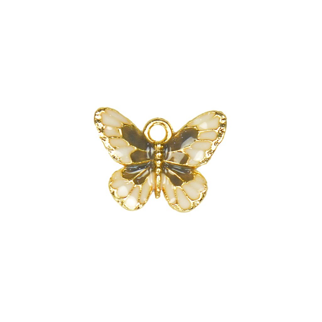 Gold Base Enamel Coated Butterfly Hanging