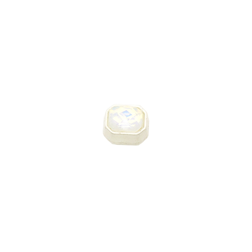 White Mist Base Crystal Button