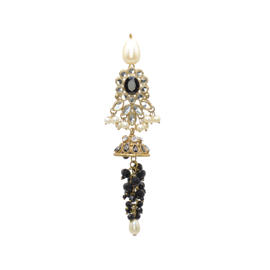 Fancy Kundan & Crystal Tassel