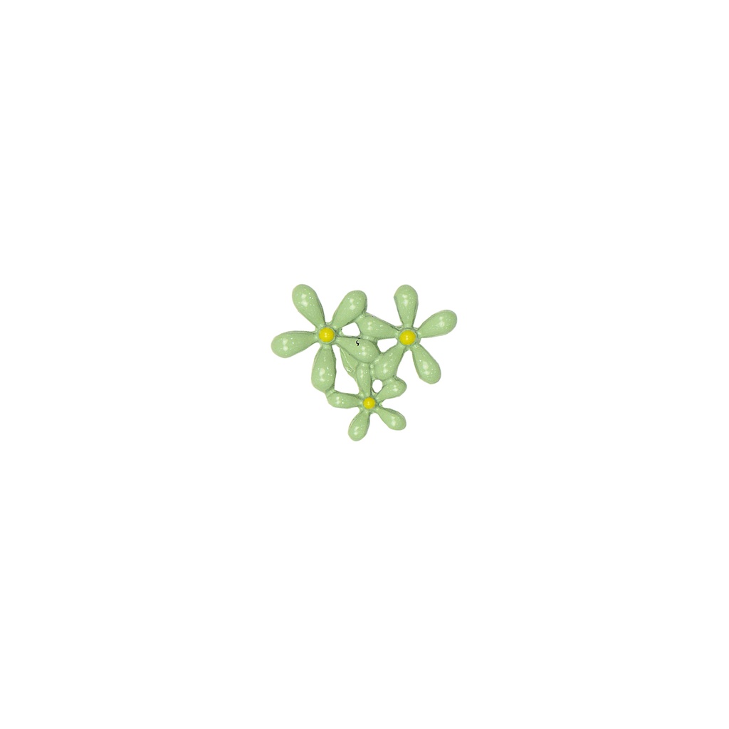 Colored Flowers Fancy Button